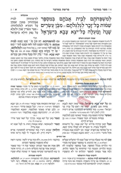 Artscroll Czuker Edition Hebrew Chumash Mikraos Gedolos Sefer Bamidbar -
