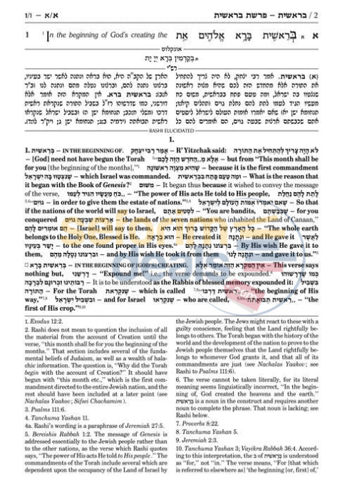 Artscroll Sapirstein Edition Chumash - Rashi Bamidbar Large Size