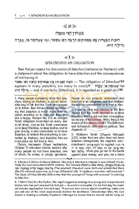 Beis Halevi On Bitachon