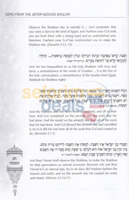 Gems From The Nesivos Shalom - Chag Hapesach And Sefiras Haomer