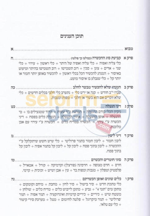 Kitzur Halachos Hakashrus Kelim -