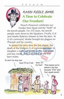 Rabbi Riddle Says...dont Pass Over Passover!