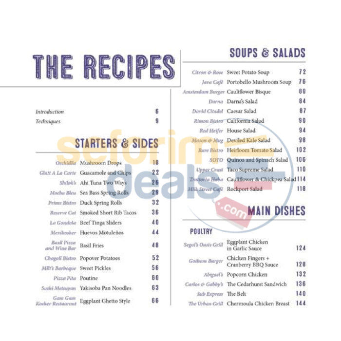 Secret Restaurant Recipes - From The Worlds Top Kosher Restaurants