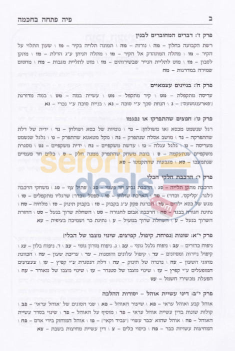 Sefer Piah Pascha Bchochma - Chelek Beis