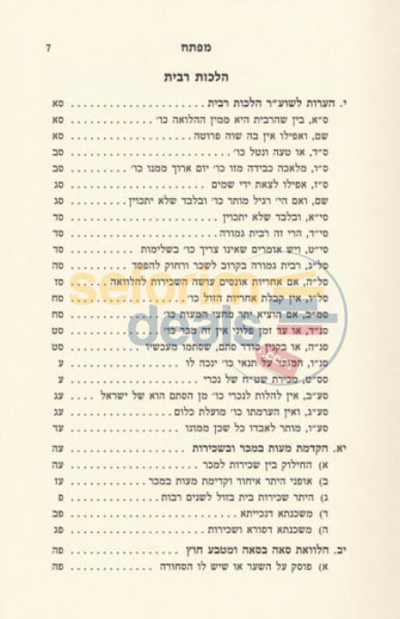 Shiurei Halacha Lmaaseh - Yoreh Deah Even Haezer Choshen Mishpat