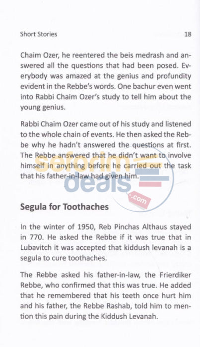 Short Stories About The Rebbe