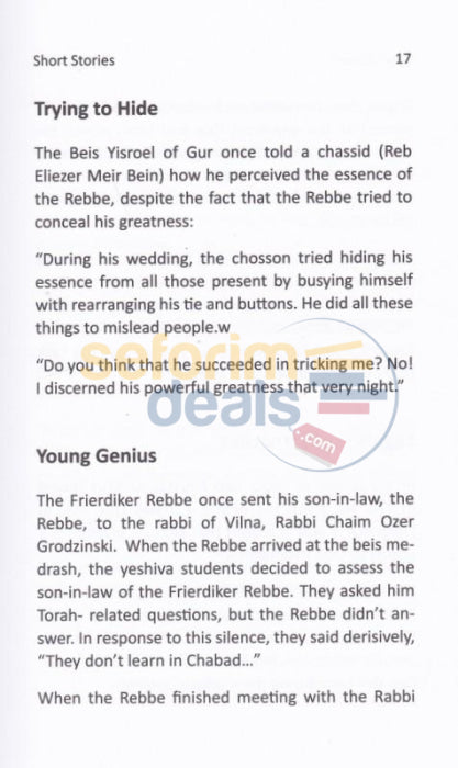 Short Stories About The Rebbe