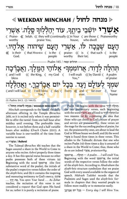 Siddur Interlinear Weekday Full Size - Ashkenaz Schottenstein Edition Hardcover