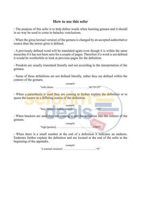 Talmudo Beyado - Complete Shas Hardcover Gemara Dictionary