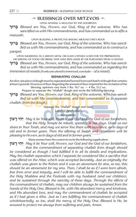 The New Expanded Artscroll Hebrew-English Siddur - Wasserman Edition Full Size Ashkenaz Hardcover