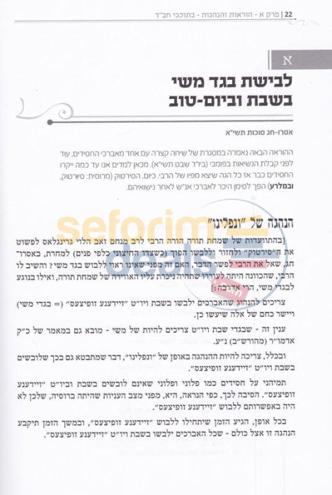 The Rebbes Directives