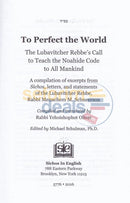 To Perfect The World