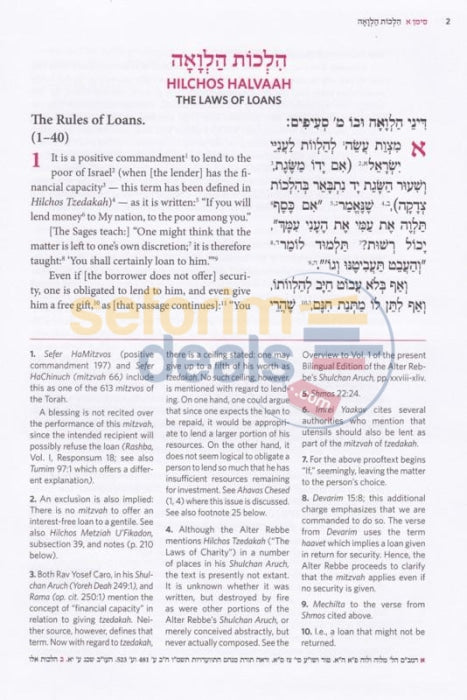 English Alter Rebbe Shulchan Aruch: Vol. 12 - Choshen Mishpat