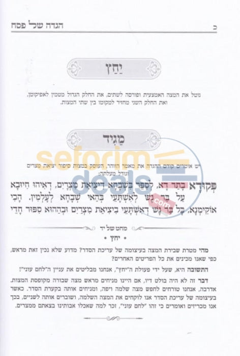 Haggadah Shel Pesach - Machat Yad