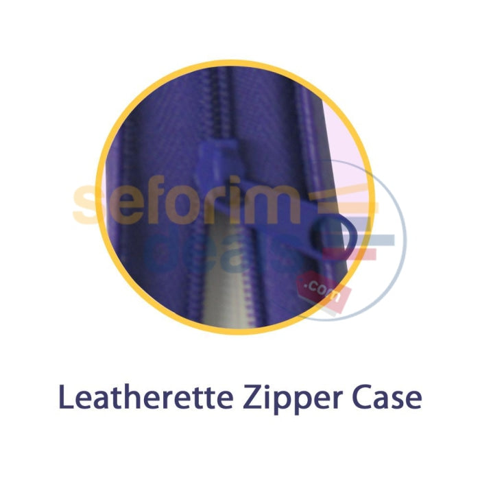 Leatherette Zipper Tehillim (Choice Of 6 Colors)