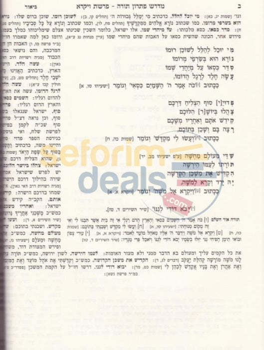 Midrash Pisron Torah Lrav Hai -